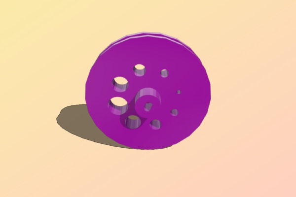 Wheel for 28BYJ-48 Servo | 3d print model