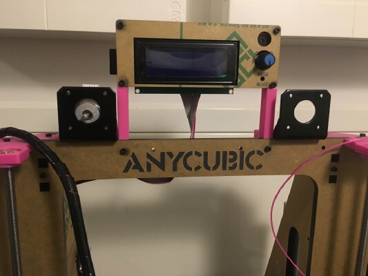 Anycubic acryclic i3 dual (up to 4) bowden extruder stepper mount | 3d print model