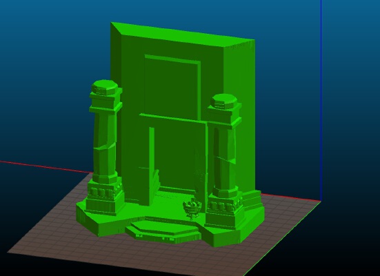 Lone Wolf - Ruins - Game Level Scenery | 3d print model