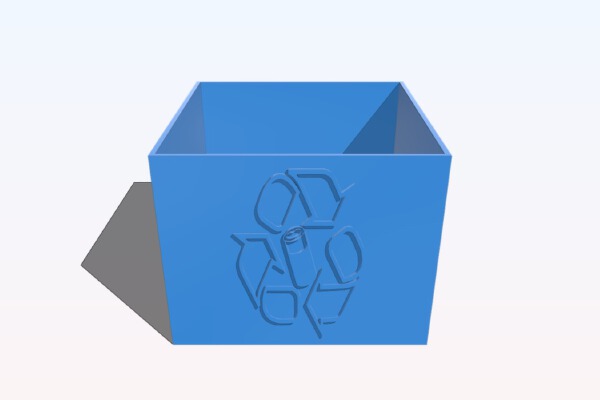 Battery Recycling Bin | 3d print model
