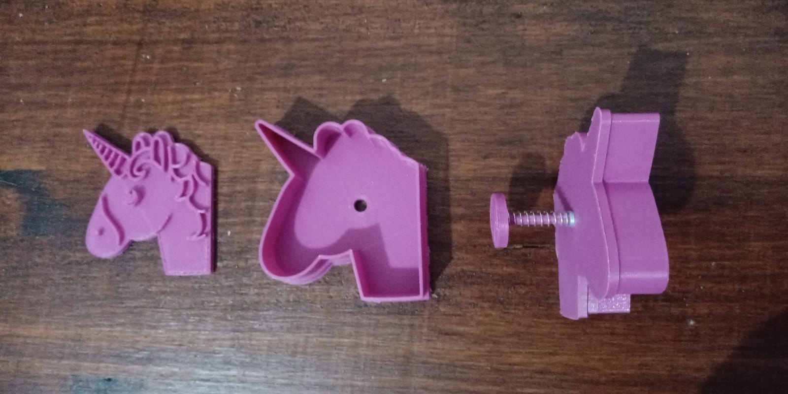 Unicorn Cookie Cutter with Spring