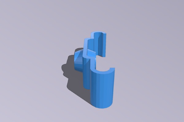 Parametric delta minimal spool holder using rod | 3d print model