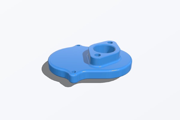 Air cleaner for walbro 813 carb run on Zenoah | 3d print model