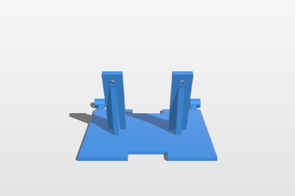 SCX10 Center battery plate | 3d print model