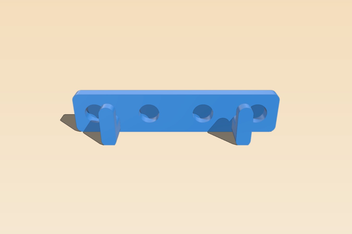 Magnetic Holder for Ikea Skadis with magnets on the backside