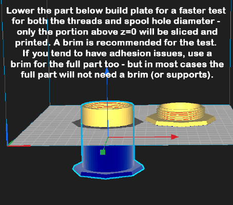 Spool Tube_Flanges (v2 Threaded version) for Cardboard Spools - Overture | 3d print model