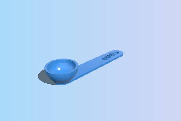BCAA Measuring Spoon (2/3 Tsp) | 3d print model