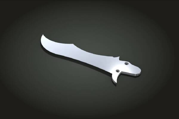 CS GO Butterfly Knife with latch | 3d print model