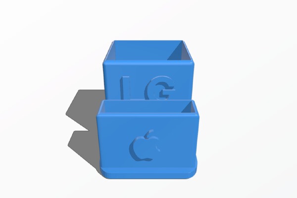 Remote Dock - LG & Apple TV | 3d print model
