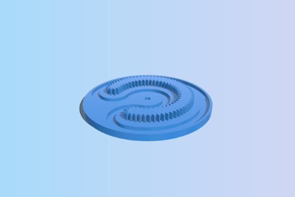 Mangle Wheel and Pinion | 3d print model