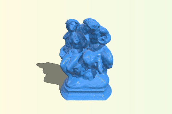 Bacchante and Satyr by Jean-Baptiste Auguste Clésinger, 1869 | 3d print model