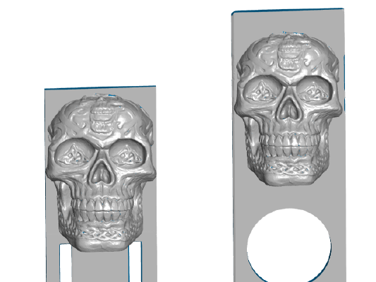 Celtic Skull Bookmarks (2 Styles) | 3d print model