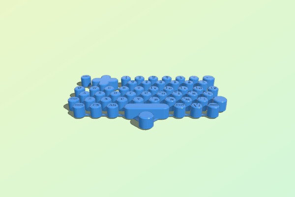 PocketChip additional keyboard | 3d print model