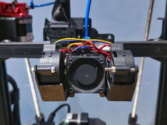 Hero Me Gen6 Dual 4020 - 5015 - 5020 Radial Duct for CR6 SE | 3d print model