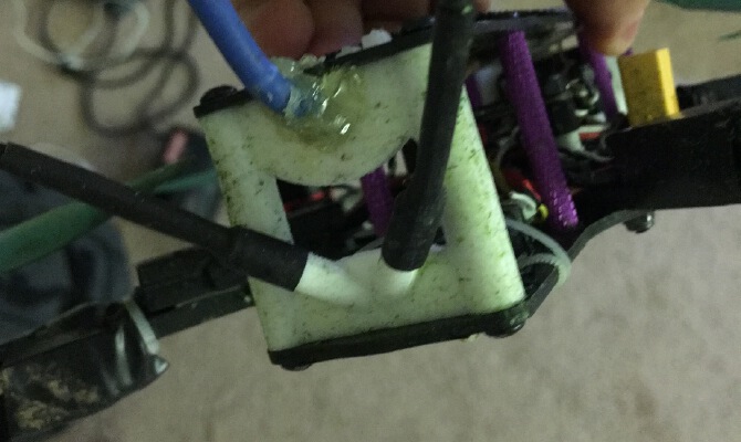 Antenna gear for FrSky X4M receiver for Martian frame FPV drone racing | 3d print model