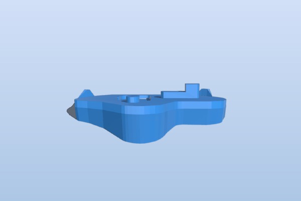 Reduced Height M570 Trackball Angled Holder | 3d print model