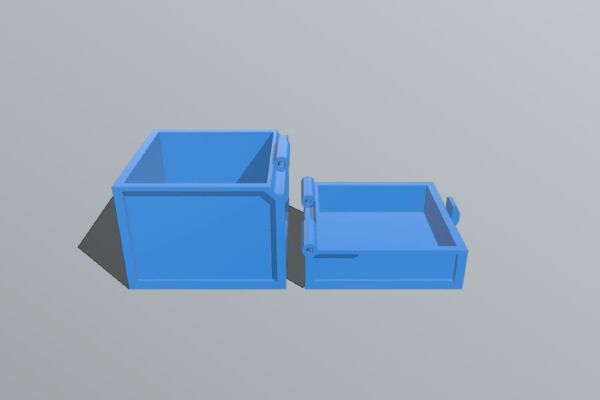 Minecraft single chest | 3d print model