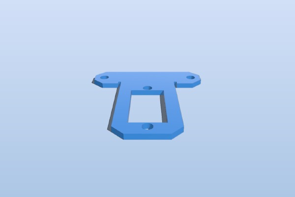 Sharp IR Sensor Servo Bracket | 3d print model