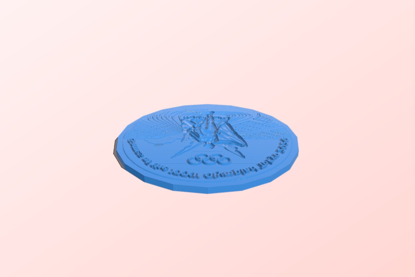Olympic Medal 2020 stamp