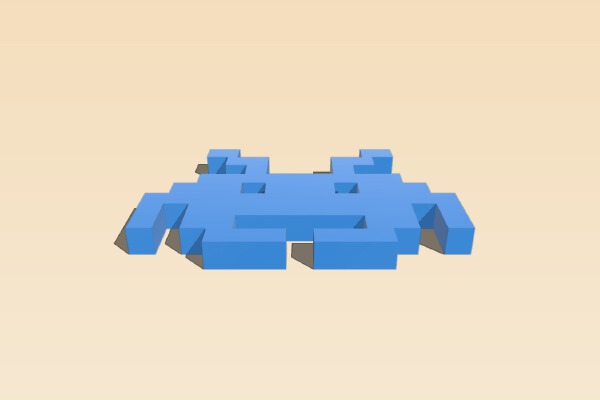 Space Invader Magnet | 3d print model