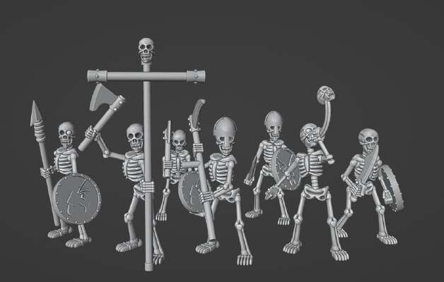 Undead Skeletons | 3d print model
