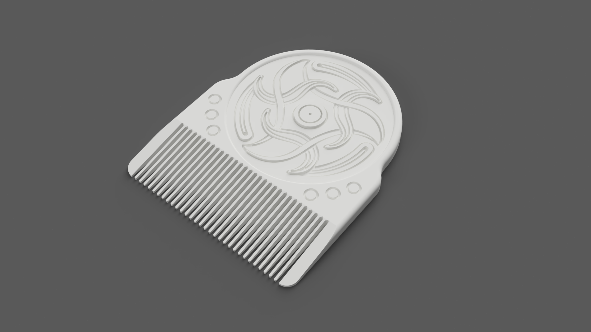 Old European Comb or Hair Pin with Pattern