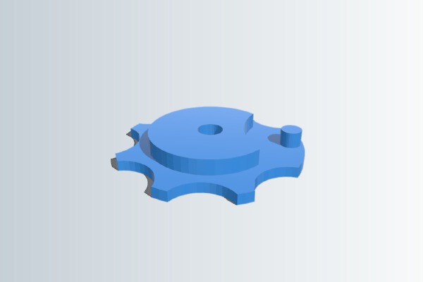 Geneva Mechanism Keychain | 3d print model