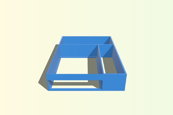 3.5 to 2.5 drive caddy with connector locations preserved | 3d print model