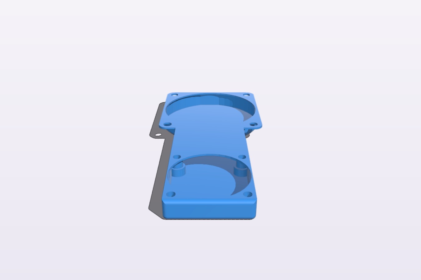 Vertical fan duct from 40mm to 60mm for Anycubic Kossel linear plus