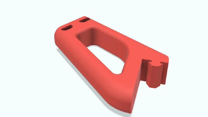 Ender 3 side spool holder bracket - no extra bolts_nuts | 3d print model