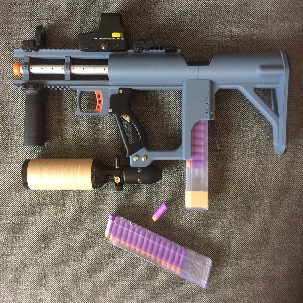 NIRODHA's HPA Bullpup Nerf Blaster | Files to download and to 3D print ...