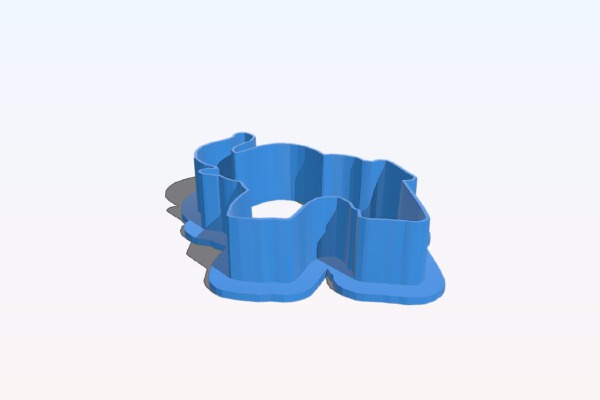 Cookie Cutter: elephant (Elefant) | 3d print model