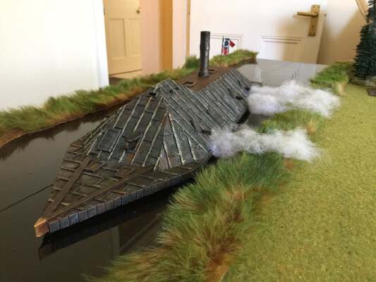 Confederate Steam Ram Ironclad 'Texas' 28mm scale Modular Design - circa 1860s | 3d print model