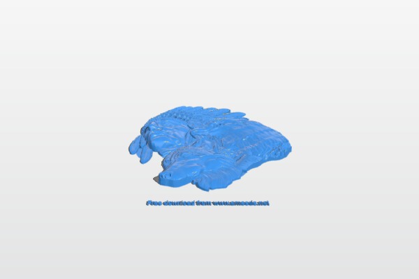 Picture of animals and indians | 3d print model