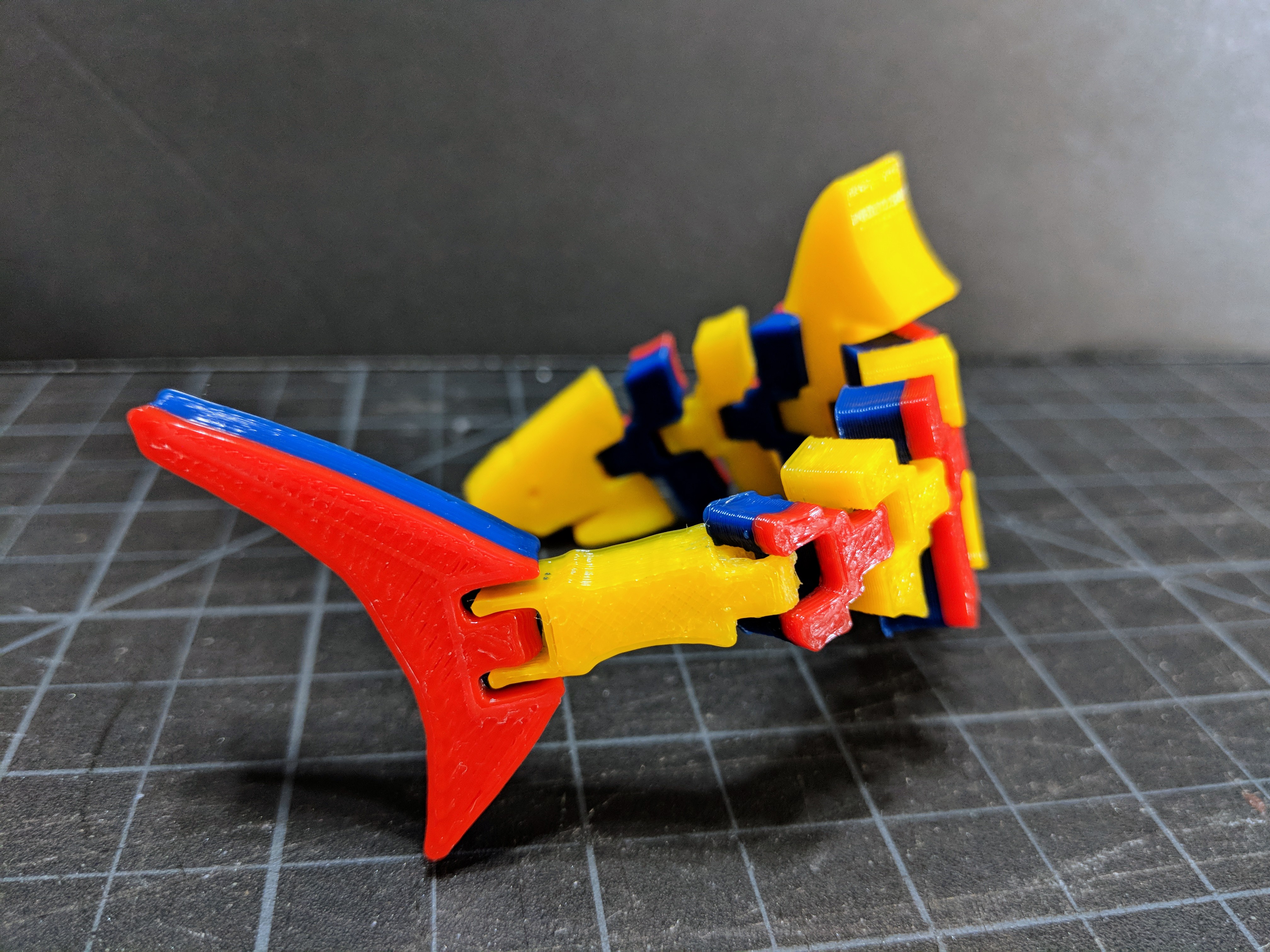 Articulated Shark _ Two Color Print _ Dual Extrusion