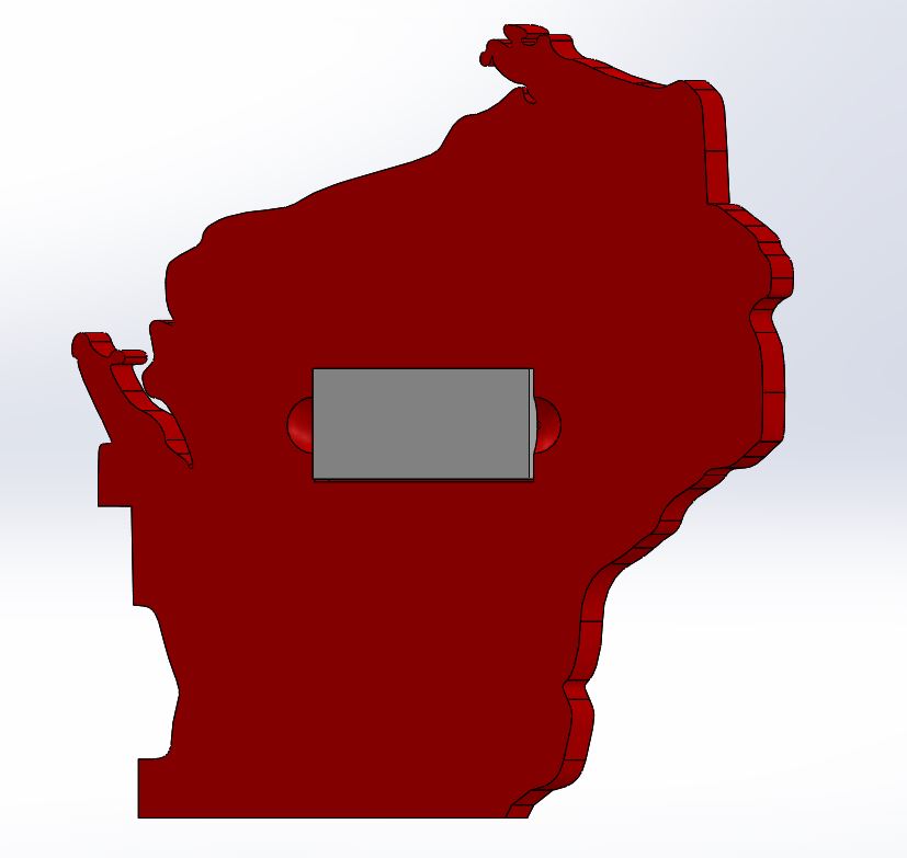 Wisconsin State Cribbage Board