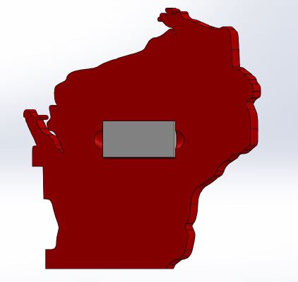Wisconsin State Cribbage Board | 3d print model
