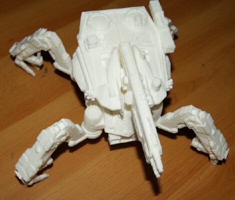 Spider Tank Remix Movable Legs | 3d print model