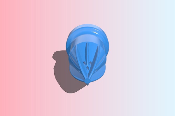Quiet air blast nozzle | 3d print model