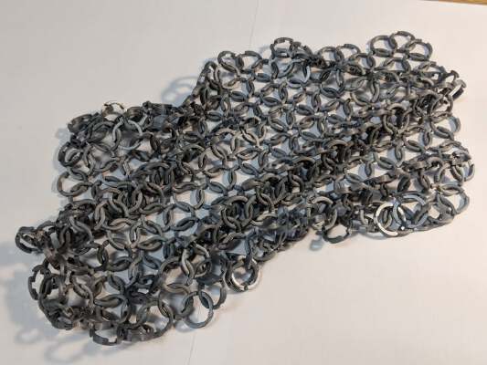 Medieval Style Chainmail Fabric | 3d print model