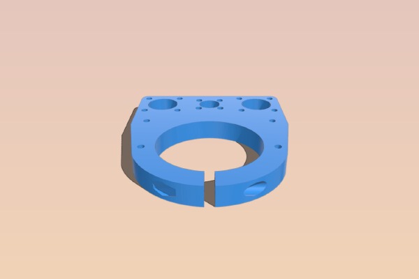 eleksmaker cnc dremel mount | 3d print model