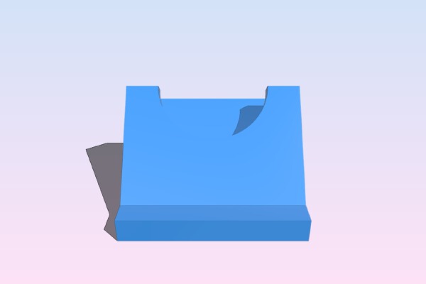 iPod stand ver 8 | 3d print model