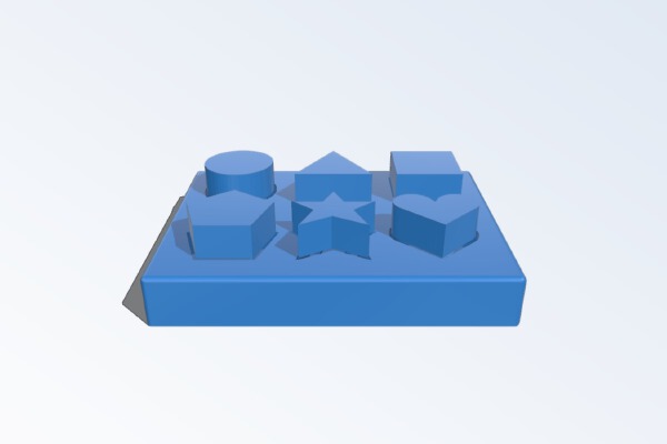 Shapes Puzzle Toy For Toddlers | 3d print model