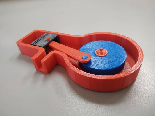 2-stroke diesel engine model (loop-scavenge) | 3d print model