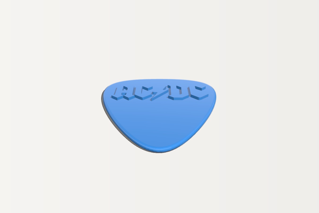 AC DC Guitar Pick