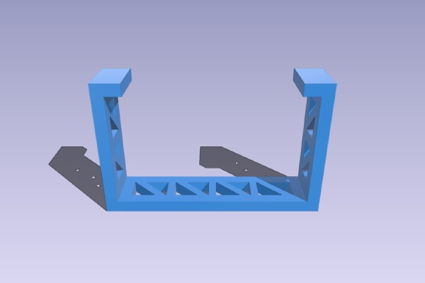 Hubsan X4 Frame Battery Holder Clip | 3d print model
