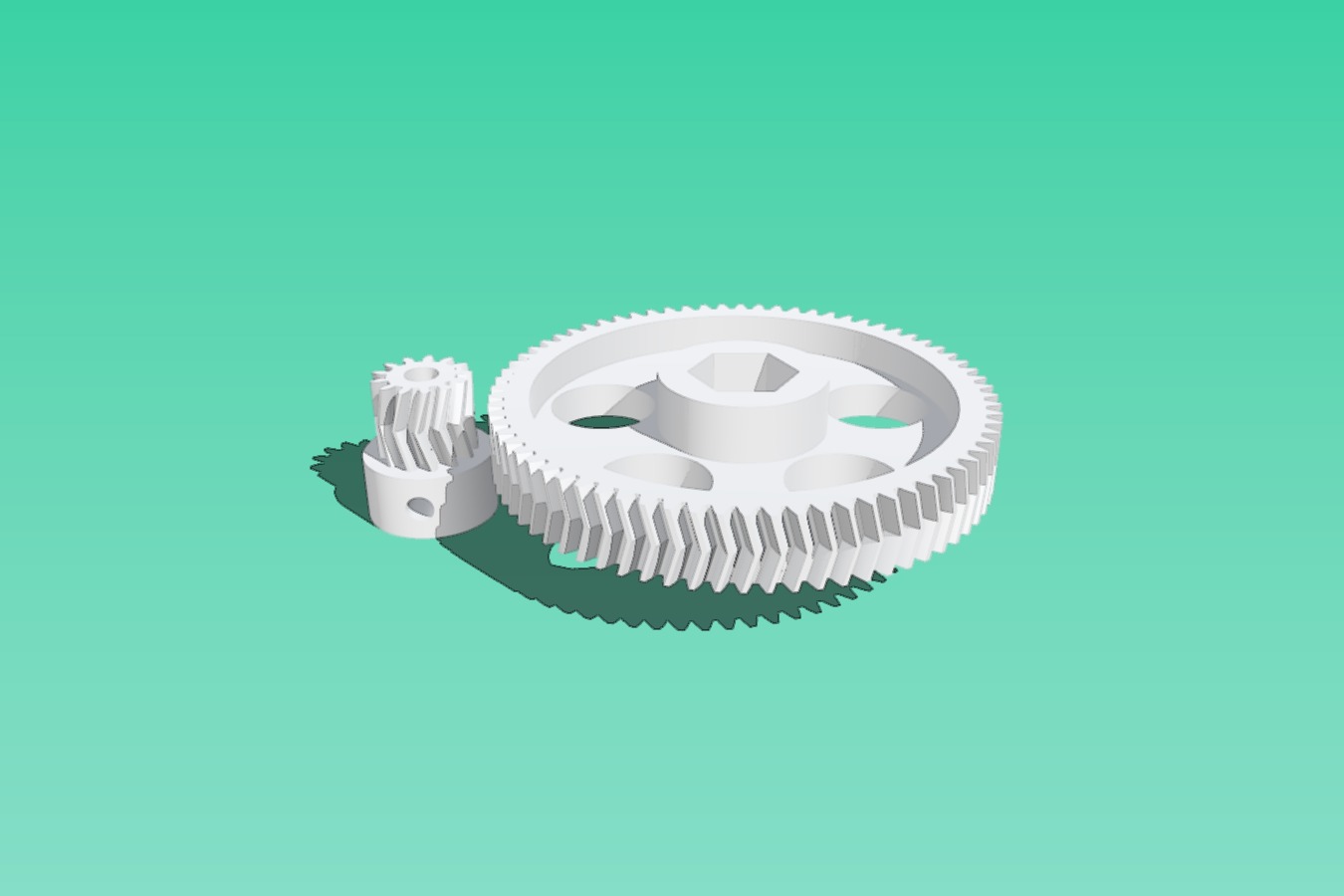 Gear for wade extruder