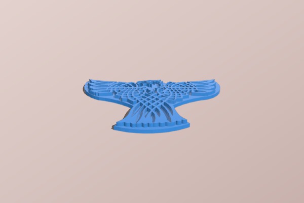 Celtic Bald eagle | 3d print model