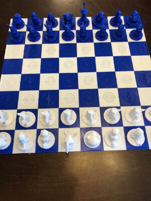 pokemon chess board | 3d print model