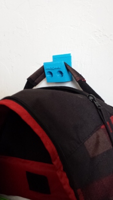 backpack wall hanger | 3d print model